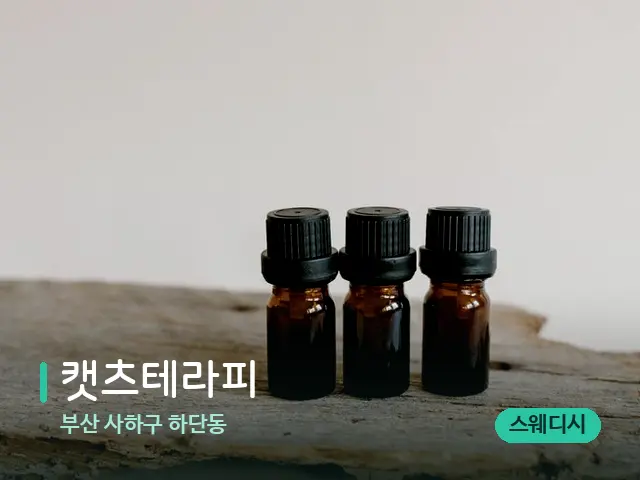 부산 사하구 하단동 캣츠테라피 — 아로마 오일을 쓰는 관리 장면